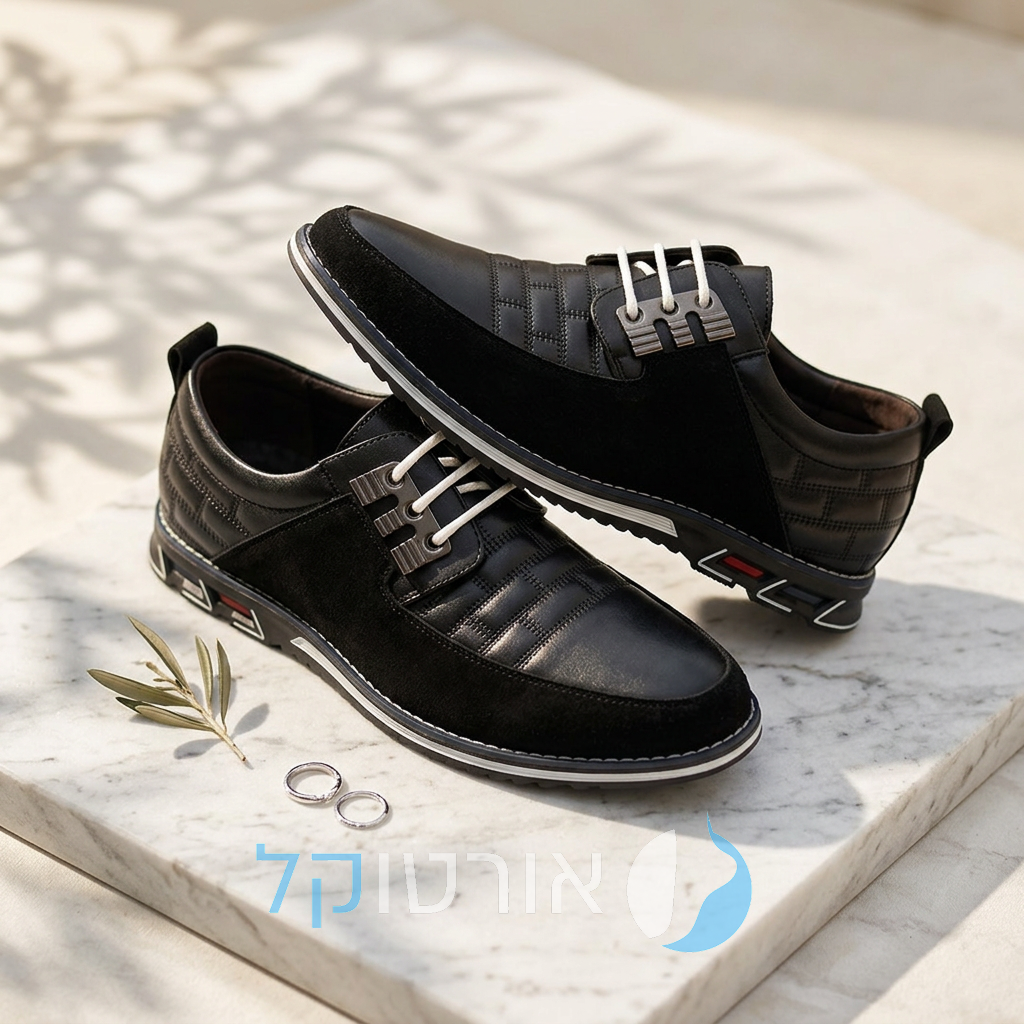 OrtoKal Class Plus - Orthopedic Leather Shoes for Pain Relief