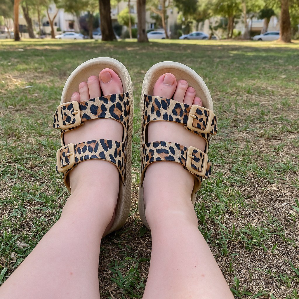 OrtoKal Air Sandals - Comfort Slides for Foot Pain Relief