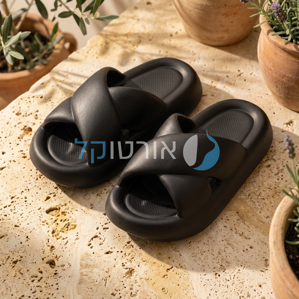 OrtoKal High Freedom - Padded Fashion Orthopedic Slides for Foot Pain Relief