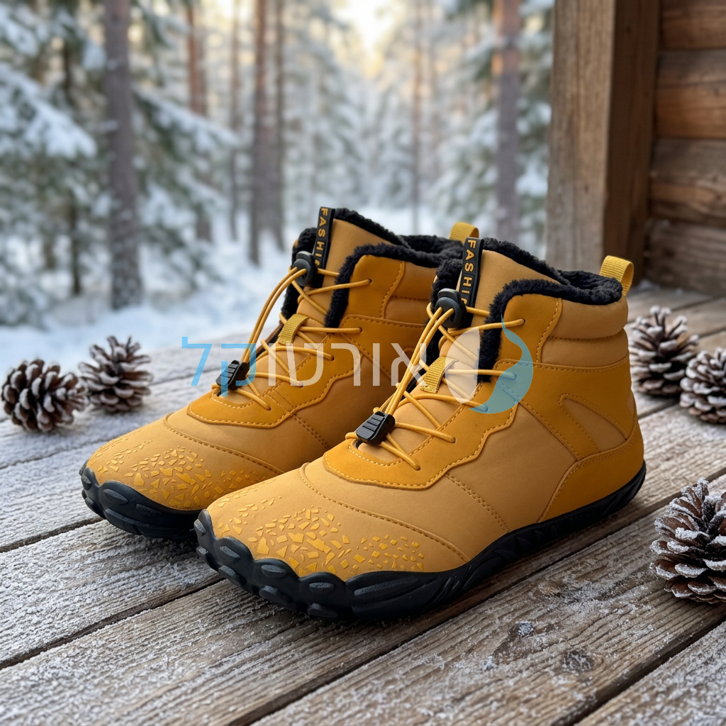 OrtoKal Winter Travel Support - Orthopedic Barefoot Boots for Foot Pain Relief & Natural Walking, Even in Winter