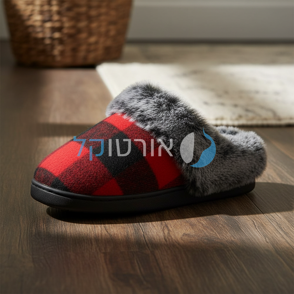 OrtoKal Retro Home - Orthopedic Winter House Shoes for Pain Relief & Warmth