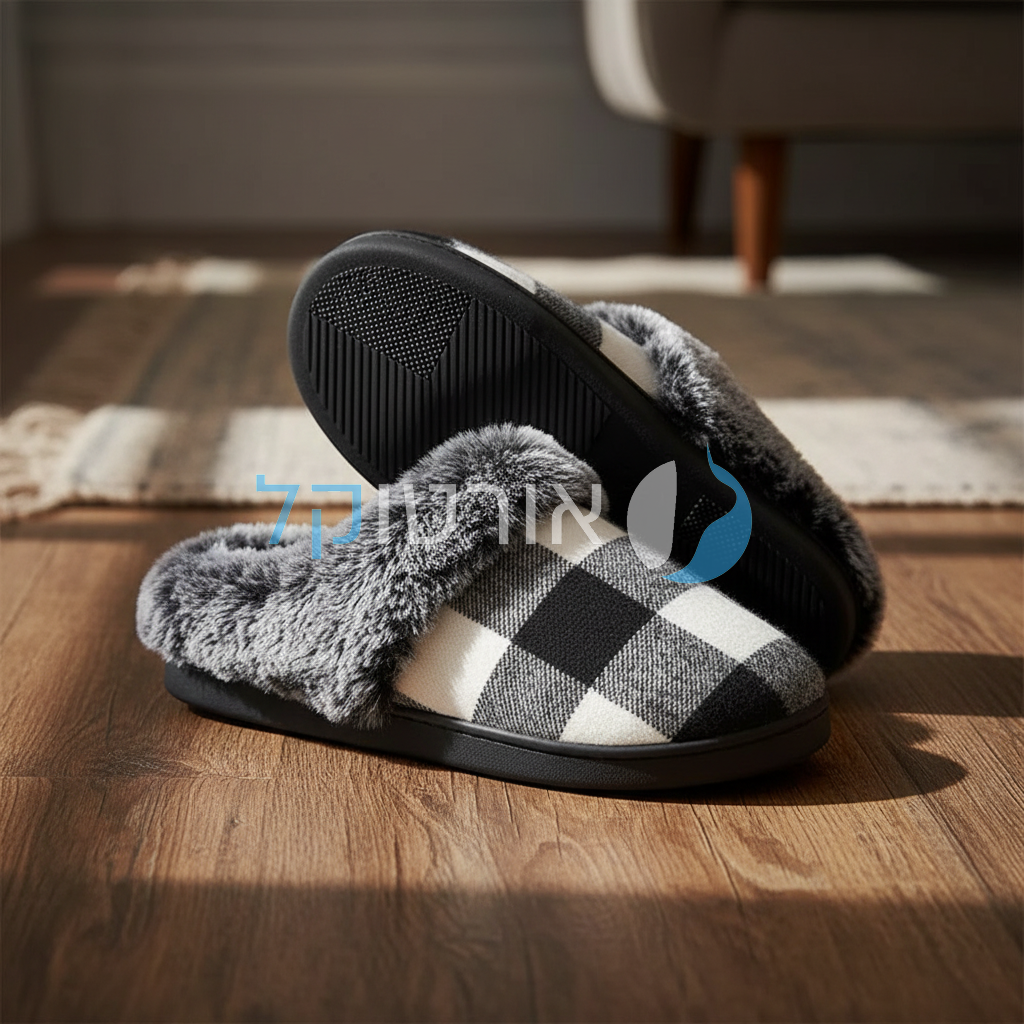 OrtoKal Retro Home - Orthopedic Winter House Shoes for Pain Relief & Warmth