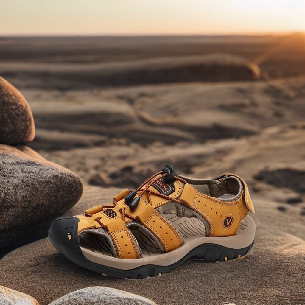 OrtoKal Pro Max Sandals - Orthopedic Leather Sandals for Foot Pain Relief & Travel