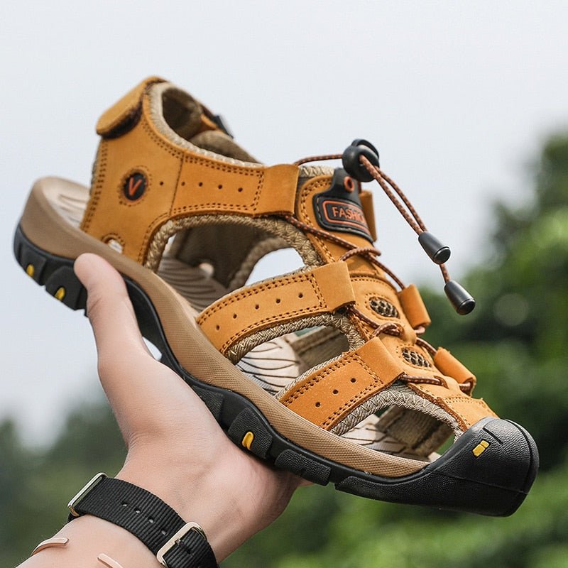 OrtoKal Pro Max Sandals - Orthopedic Leather Sandals for Foot Pain Relief & Travel