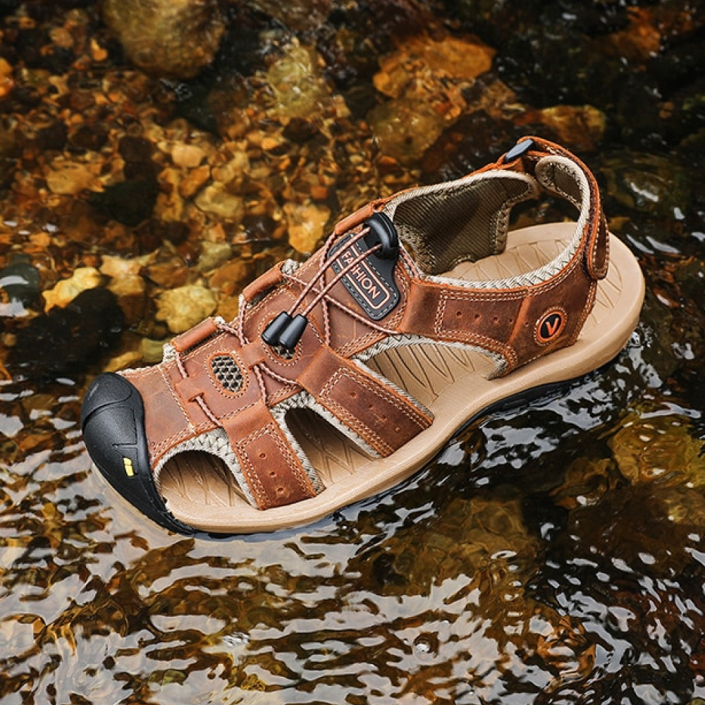 OrtoKal Pro Max Sandals - Orthopedic Leather Sandals for Foot Pain Relief & Travel
