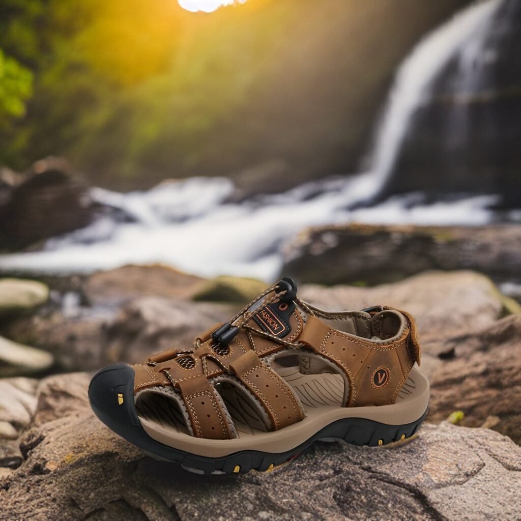 OrtoKal Pro Max Sandals - Orthopedic Leather Sandals for Foot Pain Relief & Travel