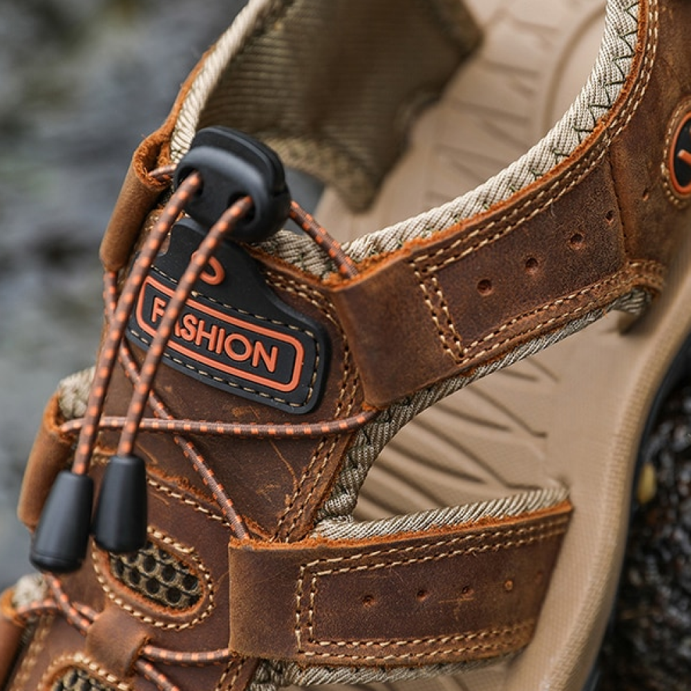 OrtoKal Pro Max Sandals - Orthopedic Leather Sandals for Foot Pain Relief & Travel