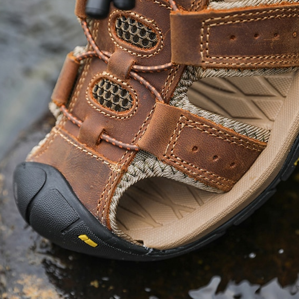 OrtoKal Pro Max Sandals - Orthopedic Leather Sandals for Foot Pain Relief & Travel