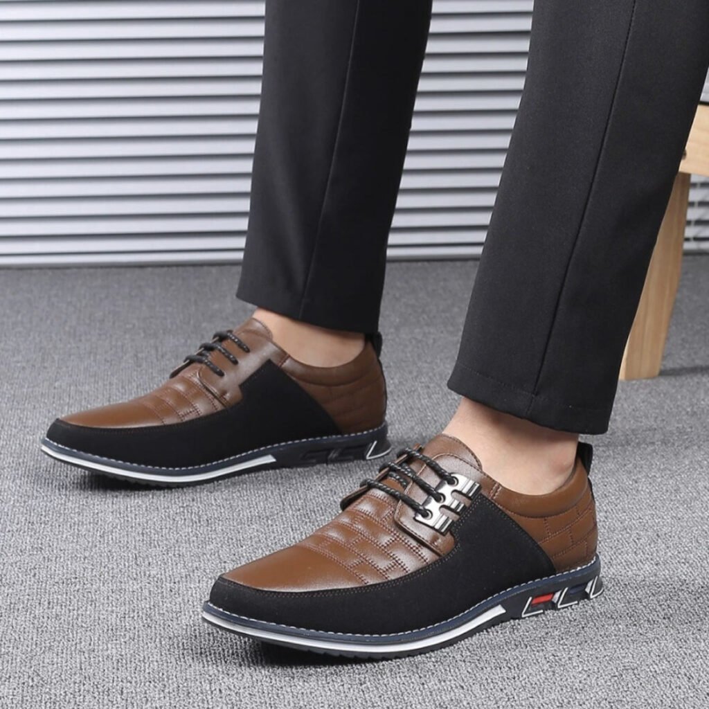 OrtoKal Class Plus - Orthopedic Leather Shoes for Pain Relief