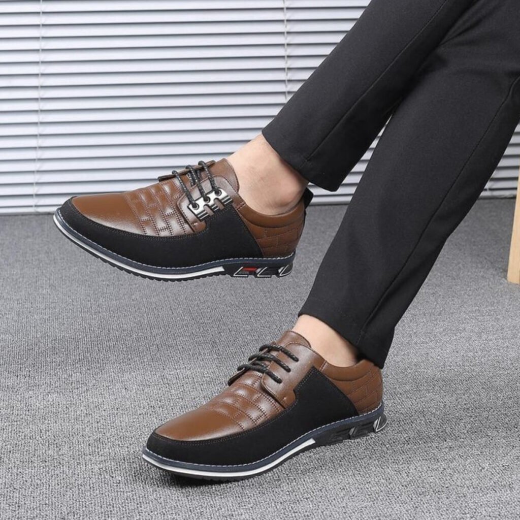 OrtoKal Class Plus - Orthopedic Leather Shoes for Pain Relief