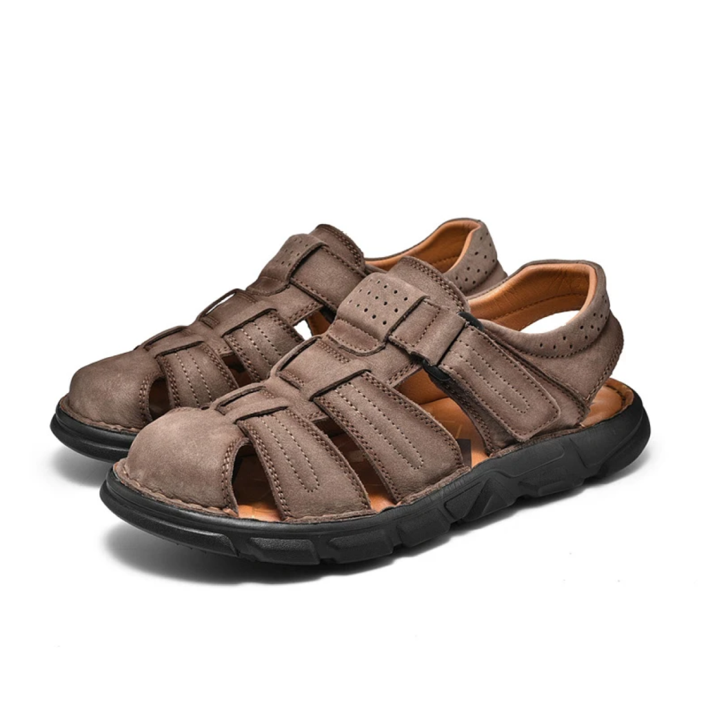 OrtoKal Open Air Pro Sandals - Orthopedic Leather Sandals for Foot Pain Relief & Travel