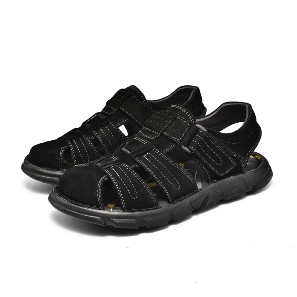 OrtoKal Open Air Pro Sandals - Orthopedic Leather Sandals for Foot Pain Relief & Travel