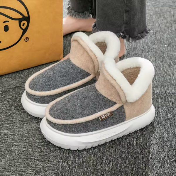 OrtoKal Fluffy Home - Orthopedic Winter House Shoes for Pain Relief & Warmth